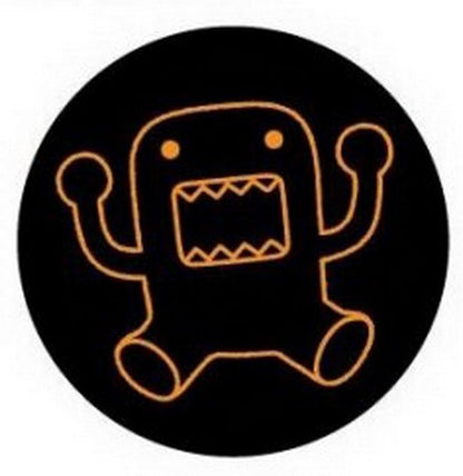 Domo-Kun Orange Outline Button DB4290