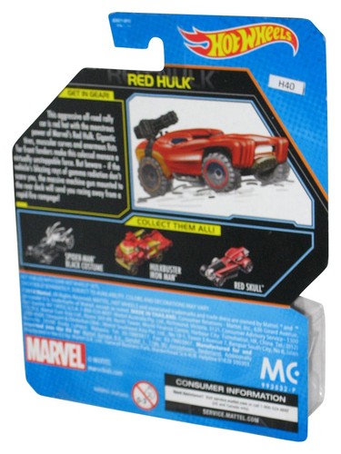 Marvel Comics Red Hulk (2014) Hot Wheels Toy Car #23