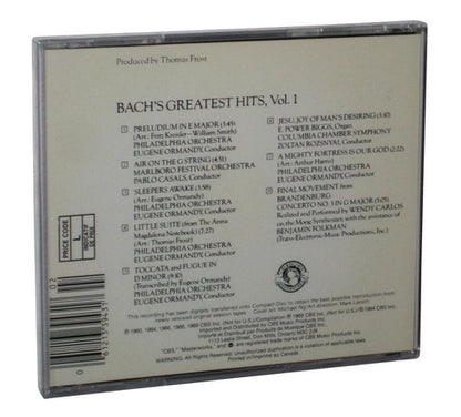 Johann Sebastian Bach Greatest Hits Vol. 1 Music CD