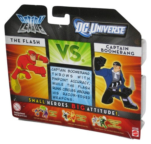 DC Universe vs Action League The Flash & Captain Boomerang (2010) Mattel Figure Set 2-Pack - (Cracked Plastic)