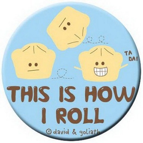 David and Goliath Roll Button 81059