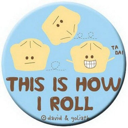 David and Goliath Roll Button 81059