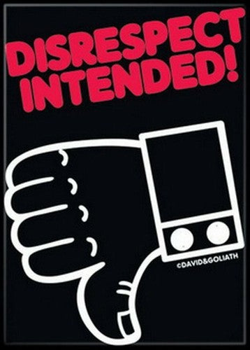 David and Goliath Disrespect Intended Magnet 20090DG