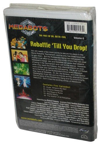 Medabots Face of Dr. Meta-Evil Vol. 6 ADV Films (2002) Animated Cartoon VHS Tape