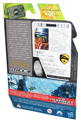 GI Joe Rise of Cobra Carl Doc Greer Arctic Threat (2009) Hasbro 3.75 Inch Figure