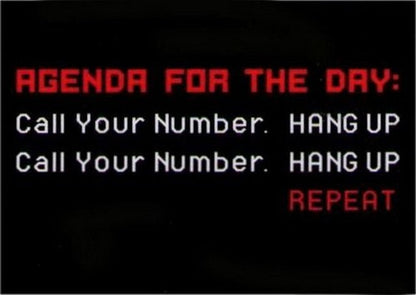 Agenda For The Day Call Your Number Magnet DM2191