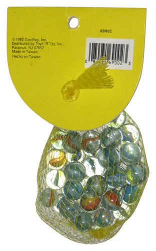 Toys R Us Geoffrey (1992) 41 Cat's Eye Marbles & Bag Toy