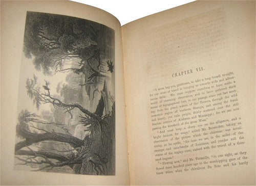 The Romance of American Landscape Vintage (1855) Hardcover Book