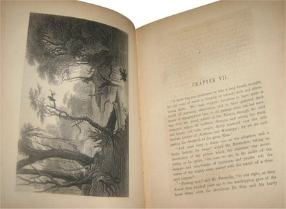 The Romance of American Landscape Vintage (1855) Hardcover Book