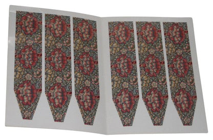 English Floral Place Cards and Matching Napkin Holders - 12 Ready-to-Use Sets