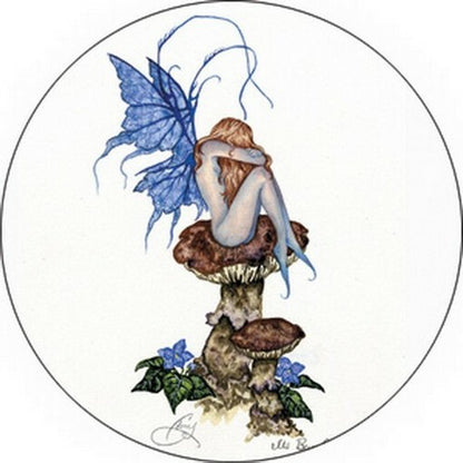 Amy Brown Faerie Long Day Button B-0816