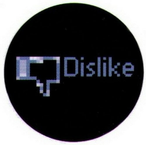 Dislike Icon Blue Text Button NB4120