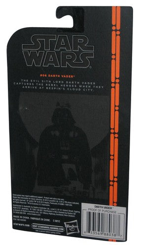 Star Wars The Black Series (2013) Hasbro Darth Vader Figure #06 - (Plastic Loose From Card)