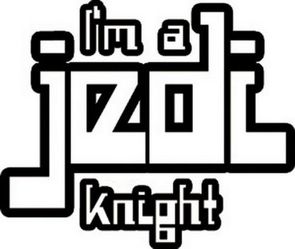 Star Wars I'm a Jedi Knight Rub-On Sticker S-SW-0020-R