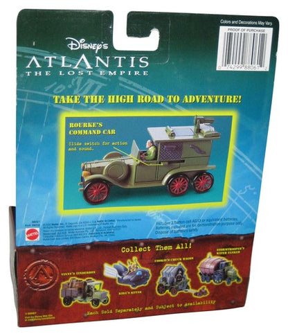 Disney Atlantis The Lost Empire (2000) Mattel Rourke's Command Car Toy Car