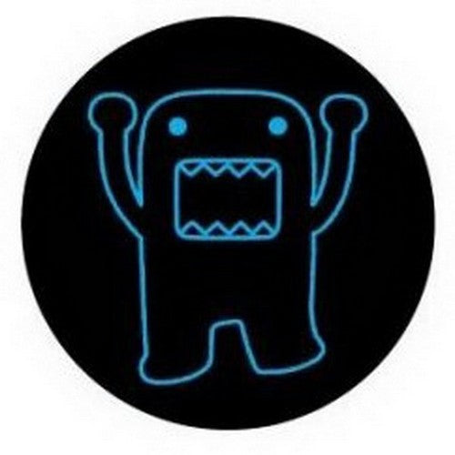 Domo-Kun Blue Outline Button DB4287