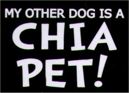My Other Dog Is A Chia Pet Humor Magnet HM270
