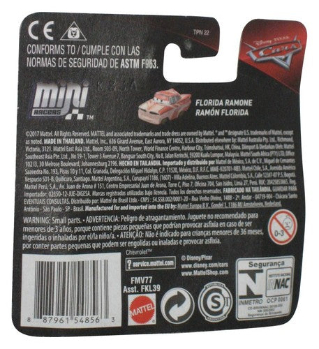 Disney Cars Movie Mini Racers (2017) Florida Ramone Die Cast Metal Toy Car