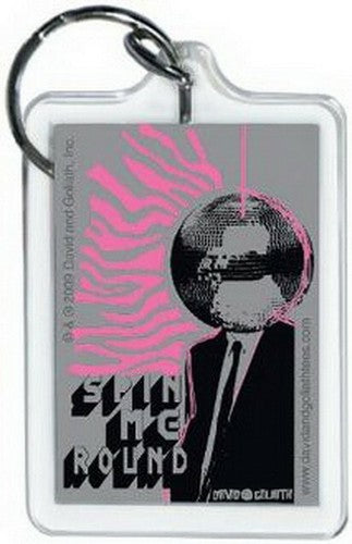 David and Goliath Spin Me Round Lucite Keychain 65556KEY