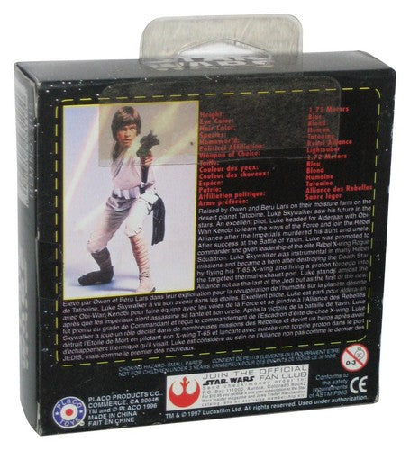 Star Wars Luke Skywalker (1997) Placo Gold Die-Cast Metal Keychain