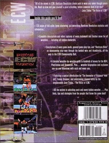 ECW Hardcore Revolution Acclaim Official Strategy Guide Book
