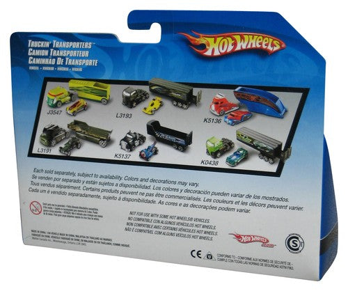 Hot Wheels Truckin' Transporters (2007) Alien Artifact Recon Unit Toy Truck w/ Green Car