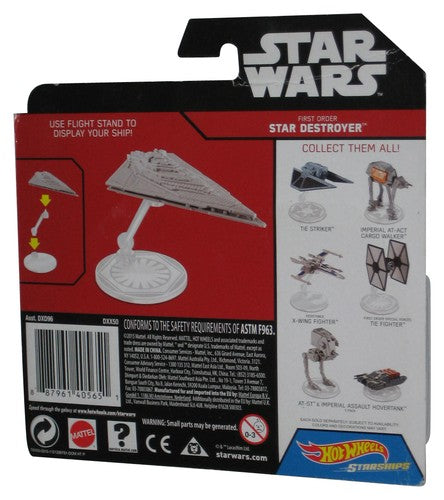 Star Wars Hot Wheels (2015) First Order Star Destroyer Starships Vehicle Toy - (Creased Card)