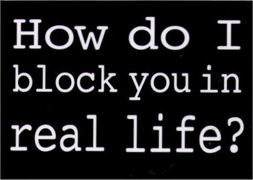 How Do I Block You In Real Life Magnet RM4420