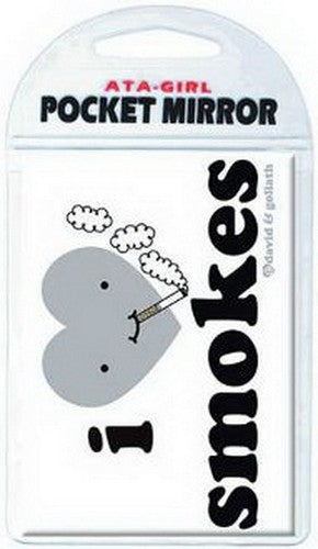 David and Goliath I Heart Smokes Pocket Mirror 50728
