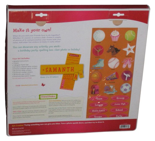 American Girl Crafts Fun Frame-A-Name 236-Piece Picture Frame