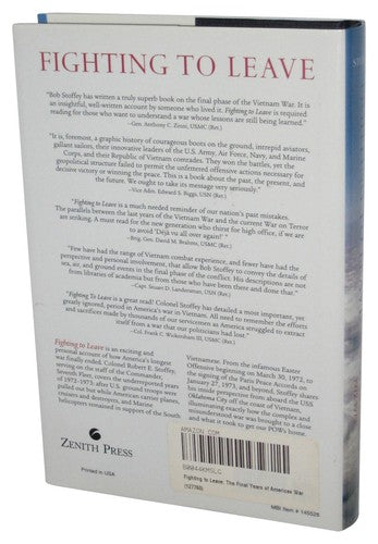 Fighting To Leave (2008) Hardcover Book - (The Final Years of America's War in Vietnam, 1972-1973)