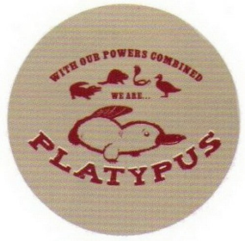 Powers Combined We're Platypus Button SB4045