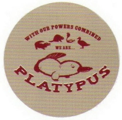 Powers Combined We're Platypus Button SB4045