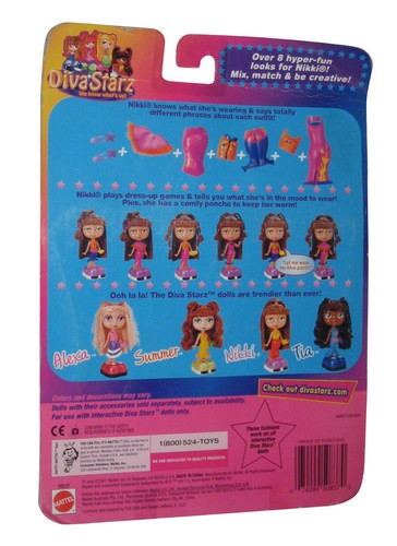 Diva Starz Nikki Interactive Fashions Girls Mattel Clothing Toy Set - (Series 2)