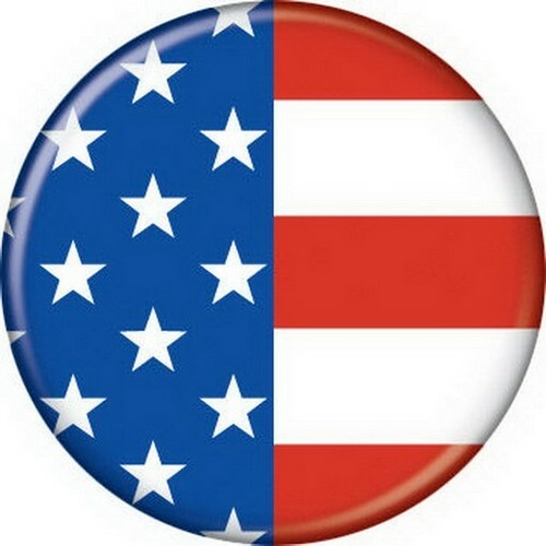 Patriotic Flag Button 82061