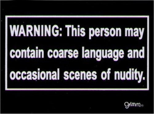 Warning Person May Contain Scenes Magnet GM2769