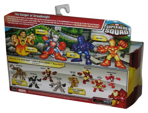 Marvel Super Hero Squad (2008) Hasbro Figure Set - (Dreadknight / Zhang Tong / Stealth Armor Iron Man)