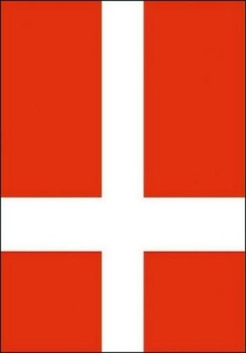 Denmark National Flag Fabric Cloth Poster 50068