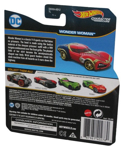 DC Universe Wonder Woman Character Cars Hot Wheels (2016) Die-Cast Toy Car