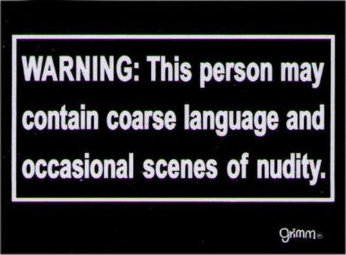 Warning Person May Contain Scenes Magnet GM2769