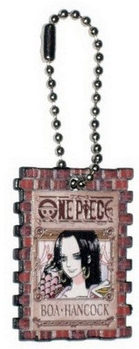 One Piece Wanted Portrait Boa Hancock Bandai Charm Keychain