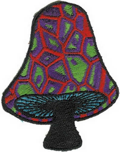 Mushroom Black Stem Patch P-0320