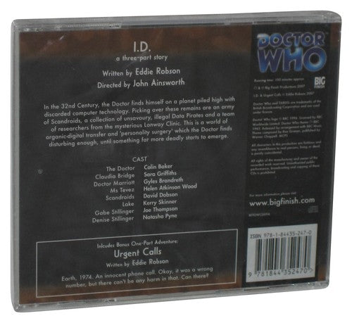 Doctor Who I.D. (2007) Eddie Robson Audio CD