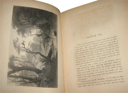 The Romance of American Landscape Vintage (1855) Hardcover Book