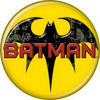 DC Comics Batman Logo Yellow Licensed 1.25 Inch Button 82012