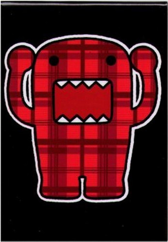 Domo-Kun Red Plaid Magnet DM4370