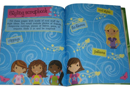 My Fashion Girl Activity Kids Children Book w/ 3D Butterfly Stickers