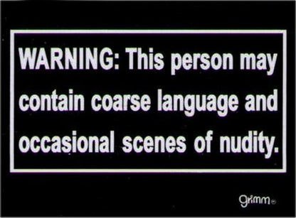 Warning Person May Contain Scenes Magnet GM2769