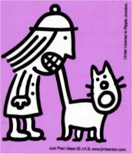 Just Plain Mean Bite Sticker