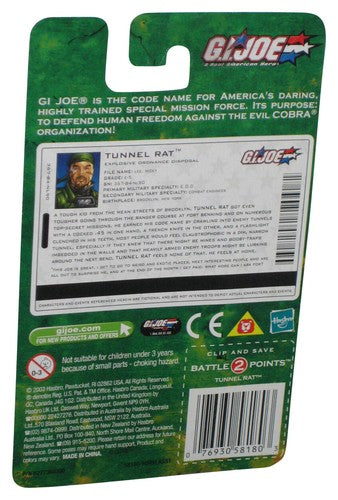 GI Joe Valor vs Venom Tunnel Rat (2003) Hasbro 3.75 Inch Action Figure